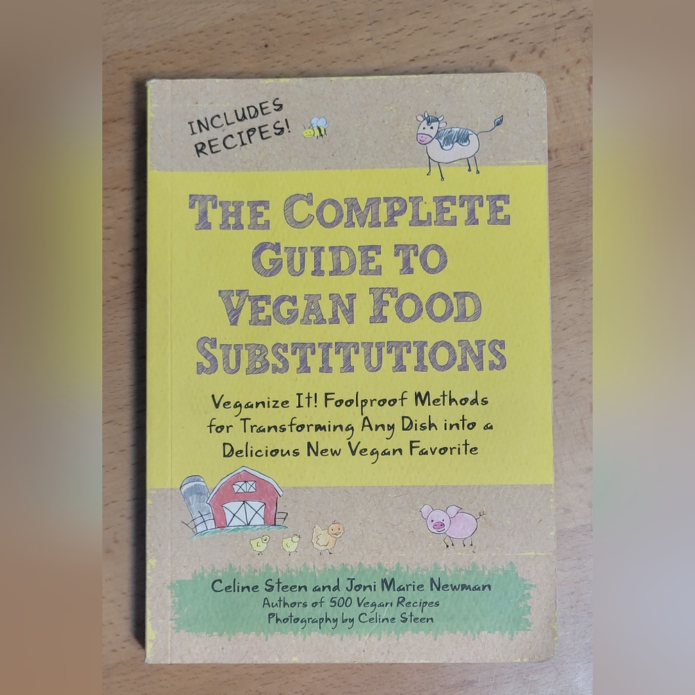 2011 Large PB Vegan Food Substitutions Guide for Kids USED GOOD CONDITION